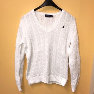 Polo v-neck sweater